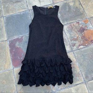 Alice + Olivia Black Lace Layered Dress